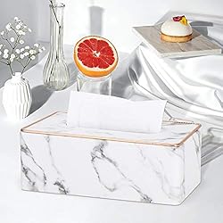 KINGFOM Rectangular PU Leather Tissue Box
