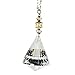 Red Hound Auto Crystal Bling Gem Cone Mirror Car Charm Hanger Ornament Sparkle Shine Facets with Chain