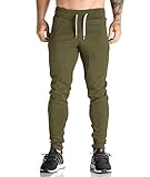 Ouber Mens Dri-fit Jogger Pants Gym Sweatpants Workout Training Tracksuit
