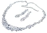 Leegoal(TM) Rhinestone Crystal Bridal Jewelry Sets Necklace Earrings Classic Jewelry