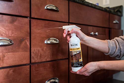 Bayes High-Performance Furniture, Cabinet Cleaner and Polish - Cleans, Conditions, and Preserves Fine Wood Furniture and Cabinetry - 16 oz