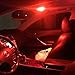 Alla Lighting Super Bright DE3021 DE3175 LED Bulbs, Red Dome, Map, Trunk, Step Courtesy Lights, 31mm 7065 DE3022 CAN-Bus Interior Festoon Lamps