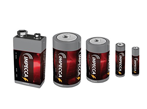 Impecca 9V Battery, Alkaline High Performance and Long Lasting 9V Batteries, 24 Count 6LR61 - Thumbnail 2