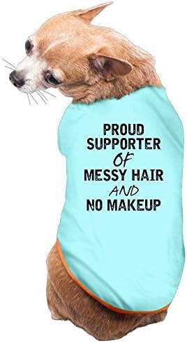 PROUD SUPPORTER OF MESSY HAIR Shirt Dog Anxiety Calming Wrap L SkyBlue
