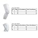 AceList 2 Packs (1 Pair) Protective Compression Wear - Men & Women Basketball Brace Support Wrap Knee for Volleyball, Football, Contact Sports - Snug & No Chafing Padded Knee Sleeves White