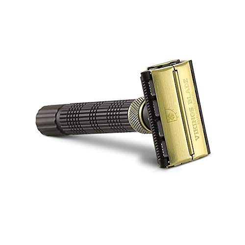 Adjustable Double Edge Safety Razor, The Emperor by VIKINGS BLADE, Long