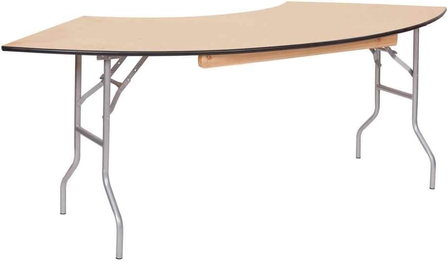 Curved-Front Folding Utility Table