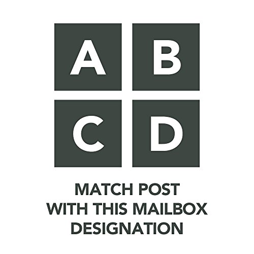 Gibraltar Mailboxes GHP40W01 Grand Haven Decorative Plastic Post, White