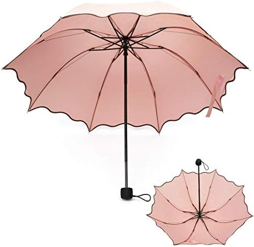 Waqif Magic Umbrella, Change Design When Touches Water/New Fancy-Stylish Umbrella/Compact Size, 3 fold, Lightweight, UV Proof, Can be use in Sunny and Rainy Season (Magic blowsum)(Multi -Colour)