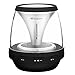 Bluetooth Speakers, Eachine Vivid Jar Portable Bluetooth Speaker with Lights, FM Radio, Compatible with iPhone, iPad, Samsung and More, Black