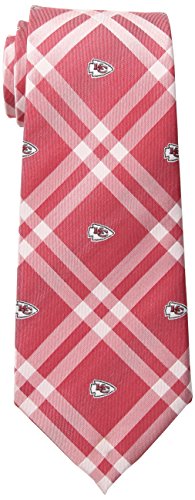 Eagles Wings NFL Kansas City Chiefs Men's Woven Polyester Rhodes Necktie, One Size, Multicolor