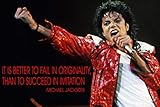 Michael Jackson Poster Quote Black History Month Classroom Décor MJ King of Pop Quotes Wall Art Posters Memorabilia Decorations Birthday Gifts Mindsets Classrooms Decorations Art Present Music P038