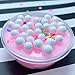 AZRtoys Slime Charms Mud - Mixing Fluffy Bead Squishies Plasticine Clay Toy Stress Relief Sludge Toys Gift for Kids Adult (Pink, 60ml)