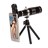 HD 18x Cell Phone Camera Telephoto Zoom Lens Kits,JAYLINNA Universal Lens Kits with Tripod for Iphone X,7,8,6,6s,6 plus,Samsung Sony and More Smartphones (Black)