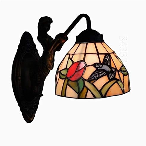 ペンダント照明器具ガラス8インチウォールランプステンドグラス 家の装飾用手作りランプ