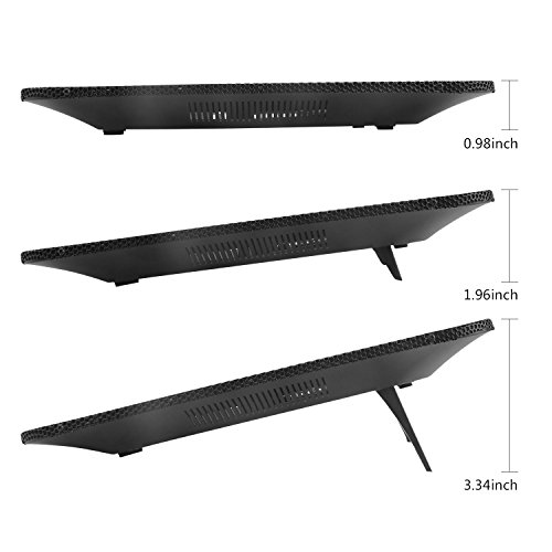 AICHESON Laptop Cooler, 4 Quiet Laptop Cooling Fan 2 USB Ports Lap Desk Air Cooling Pad with LED Light Notebook Cooler Stand for Hp Dell Lenovo Sony Alienware Asus Acer Toshaba 10"-15.6" PC