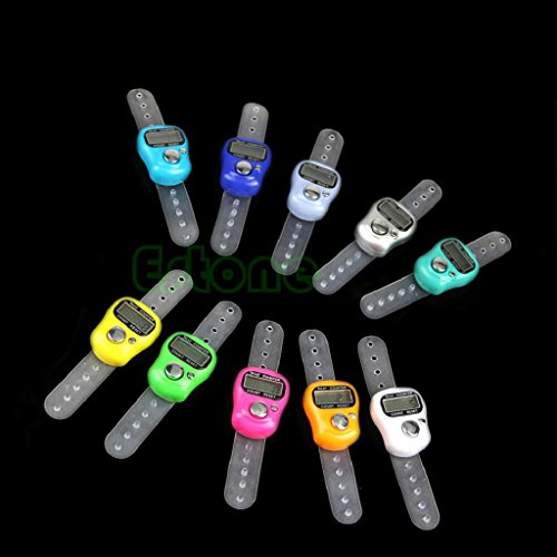 Qisuw LCD Electronic Digit Tally Counter Stitch Marker and Row Counter