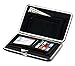 Women's Slim Clutch Fashion hard case Wallet organizer (Black Leatherette)
