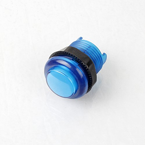 EG Starts 5x 30mm Arcade LED Lights Push Button Built-in Switch 5V Illuminated Buttons For Arcade Machine Games DIY Kit Parts Jamma Mame Raspberry Pi 1 2 3 ( Each color of 1 Piece ) & 5 Colour