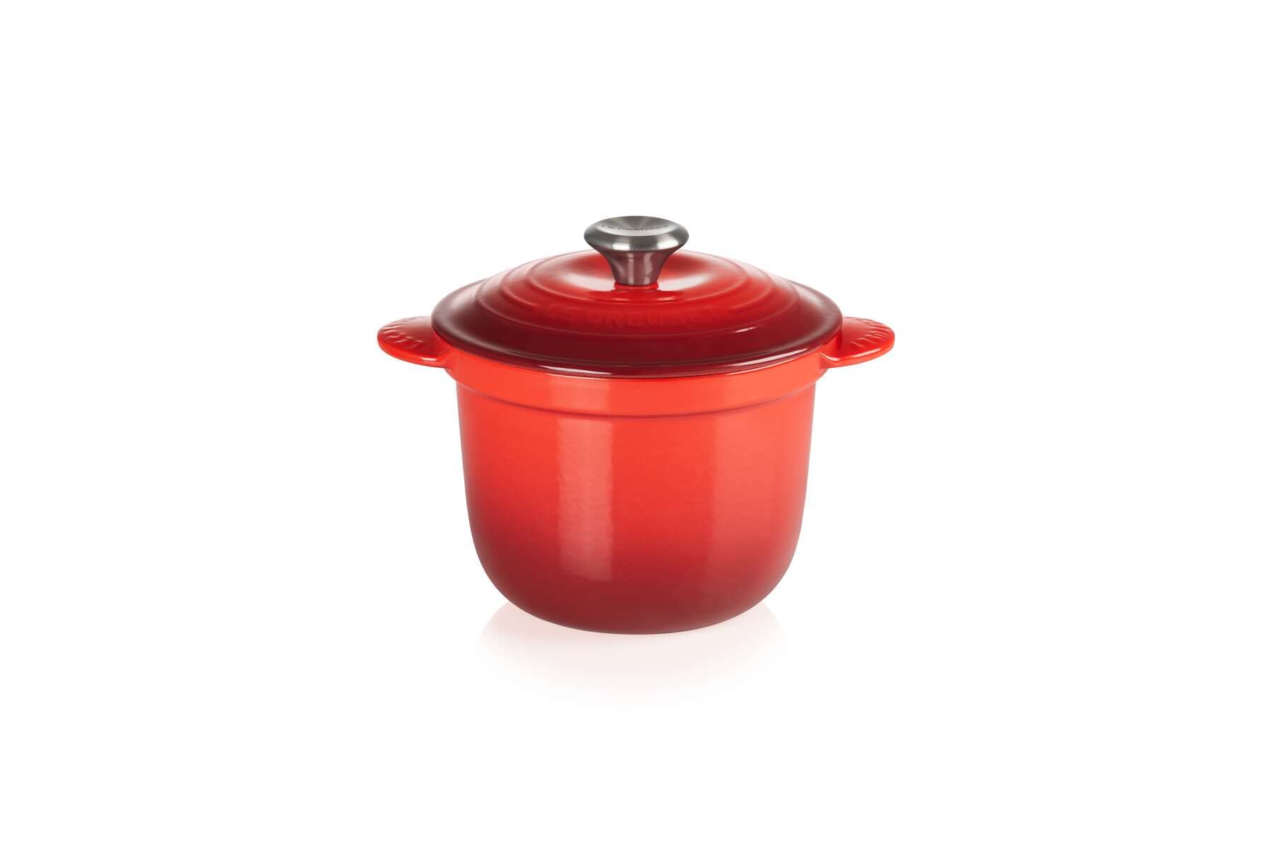 Photo 1 of Le Creuset Enameled Cast Iron Rice Pot with Lid & Stoneware Insert, 2.25 qt., Cerise