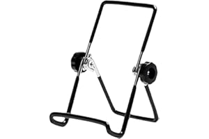 Metal Foldable Stand, Adjustable Desktop Support with Angled Flexible Viewing for Cell Phones and Tablets