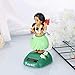 Amosfun Dashboard Hula Girl Bobble Head Solar Powered Hawaiian Hula Shaking Head Dancing Toy Figure Doll for car Interior Decorations Ornament (Green)