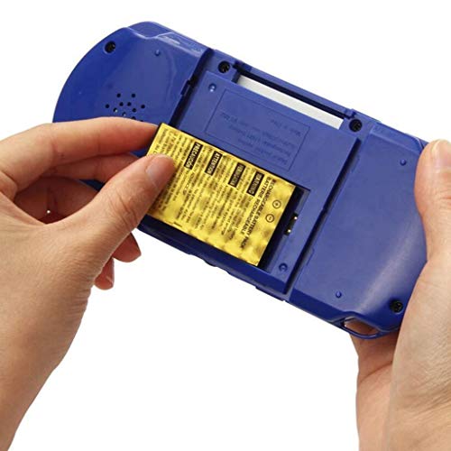 Livoty Playstation Kids Handheld Game Console Portable Gaming System 16 Bit Classic Game Console LCD Game Player (Blue)