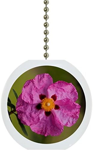 Cistus Flower Solid Ceramic Fan Pull