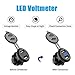 LaoDa Dual USB Charger Socket Waterproof Power Outlet 2.1A & 2.1A with Voltmeter & Wire in-line 10A Fuse for 12-24V Car Boat Marine Motorcycle