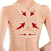 Ushoppingcart Lady Chest Breast Support Belt Band Posture Corrector Brace Body Sculpting Strap Back Shoulder Vest X Type Pattern (L) by Ushoppingcart