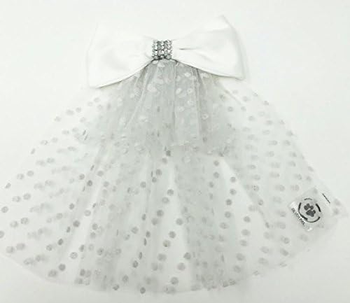 Silver Paw PGPA5228 Royal Wedding Dog Costumes, Medium/Large, Veil & Hair Clip