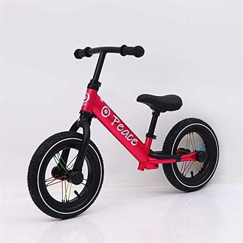 Wxq Xq Bicycle12inchのために年齢は2 7歳トレーニングプッシュ型bikを歩くキッズ軽量スポーツ幼児のための調節可能なハンドルとシートと子供のバランスバイク子供のバランスバイクノーペダル自転車を Color Rose Red Size 12 Inches Hotelstatt Se