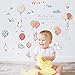 Shybuy Kids Cartoon Animal Theme Wall Decal Colorful Ballon Rabbit Decorative Sticker for Children Bedroom, Nursery, Playroom Mural (Multicolor, 50cm x 70 cm)