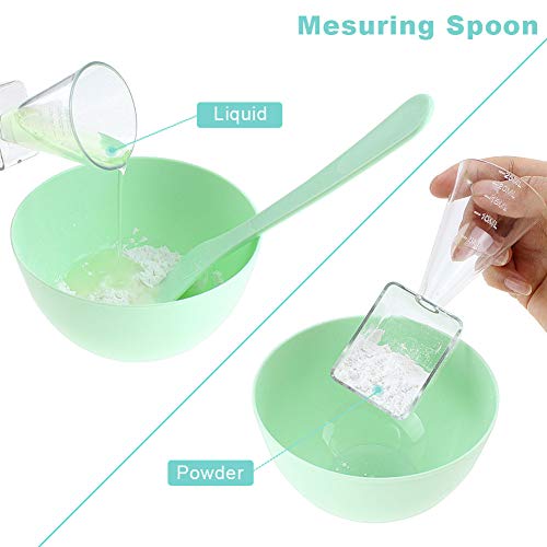 image for Face Mask Mixing Bowl Set, DaskFire 5 in 1 DIY Facemask Mixing Tool Ki