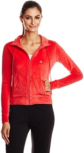 Urban Yoga Women's Cotton Varsity Jacket Red