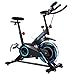 ANCHEER Indoor Cycling Bike Stationary, Belt Drive Exercise Bike with Comfortable Seat Cushion, Workout Bikes with Heart Rate Sensor and LCD Monitor, for Home Office Exercise