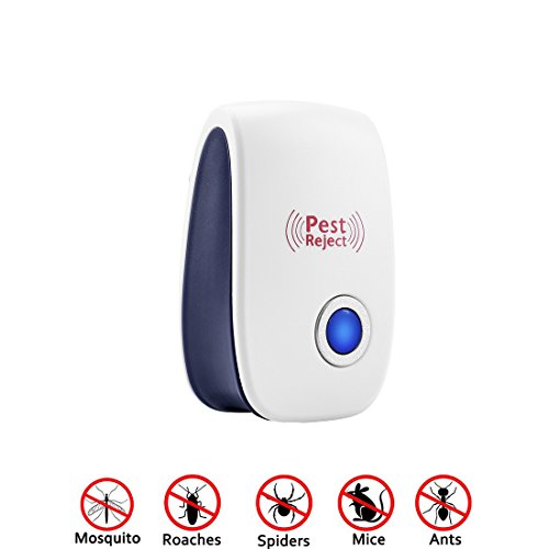 MAZU Pest Control Ultrasonic Pest Repeller - Electronic Plug In repellent indoor for insects - Mosquitoes, Spiders, Ant, Mice, Rats, Roaches, bugs, -safe,Non-toxic Eco-Friendly, & efficient (1) - Thumbnail 7