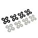EUDAX 16 PCS Motor Spacer Shock Absorber Pads Damper Vibration Damping Washer Silicone Material for FPV Racing 22xx Series Brushless Motor 2203 2204 2205 2206 2207 2208 (First Version)