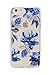 iPhone 8 Plus / 7 Plus / 6 Plus, Sonix Indigo Clear Coat Cell Phone Case (Flower, Blue) [Drop Test Certified] Sonix Women's Clear Case Series for Apple (5.5