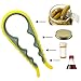 Color Cuisine Jar and Twist Off Bottle Opener (Yellow/Grey)