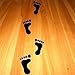 BestPricedDecals Footprints Lot six feet 3 Pair Wall Floor or Window Decal Each 2.5