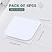 Shower Curtain Clips, Wimaha 4 Pack Shower Splash Guard Self Adhesive Windproof Stop Protect Clips, White
