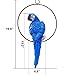S&F Life Size Hanging Parrot Statue Like a Real Parrot Patio Lawn Ideal Decor for Nature Lovers Tropical Bird Collectors Summer Theme (Blue)