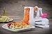 WonderEsque Zoodle Maker Vegetable Spiralizer - Veggie Spiral Slicer - Zucchini Spaghetti Noodle Pasta Maker - Includes Cleaning Brush and Spiralizer Recipes EBook - More Compact