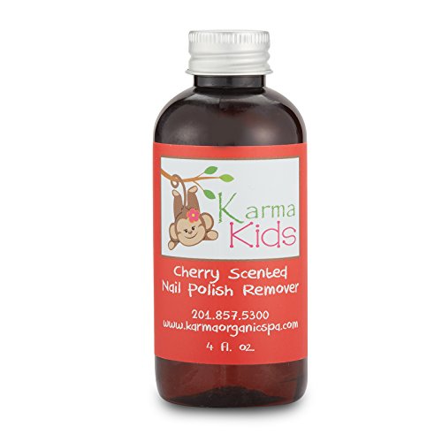 Karma Organic Kids Cherry Scented Nontoxic Natural Nail Polish Remover (4 fluid ounce)