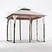 Sunjoy L-GZ375PST Marcel 9x9 Soft top Gazebo with Netting, 9 x 9 ft