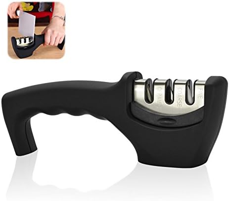 Best Pocket Knife Sharpener Professional 3-Stage Kitchen Knives Sharpening System for Chefs Choice