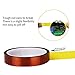 Kaisiking High Temperature Tape 4 Pack Kapton Tape Polyimide High Resistant Tape Sublimation Tape Multi-Sized 5mm/10mm/12mm/20mm x 33M with Silicone Adhesive for Masking, Soldering, Electrical, etc.