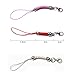 Dcatcher Mixed Colors Mobile Cell Phone Cords Charms Strap Lariat with Lobster Clasp for Cellphone/iPod/Mp3/Mp4/USB Flash Drive, 8 PCS, Silver