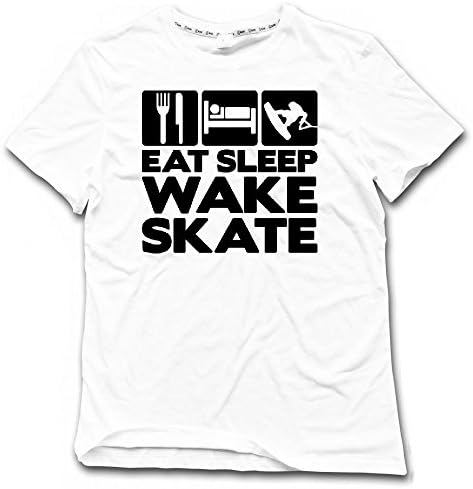 Custom Tshirts Design for Mens eat Sleep wakeskate Tshirts